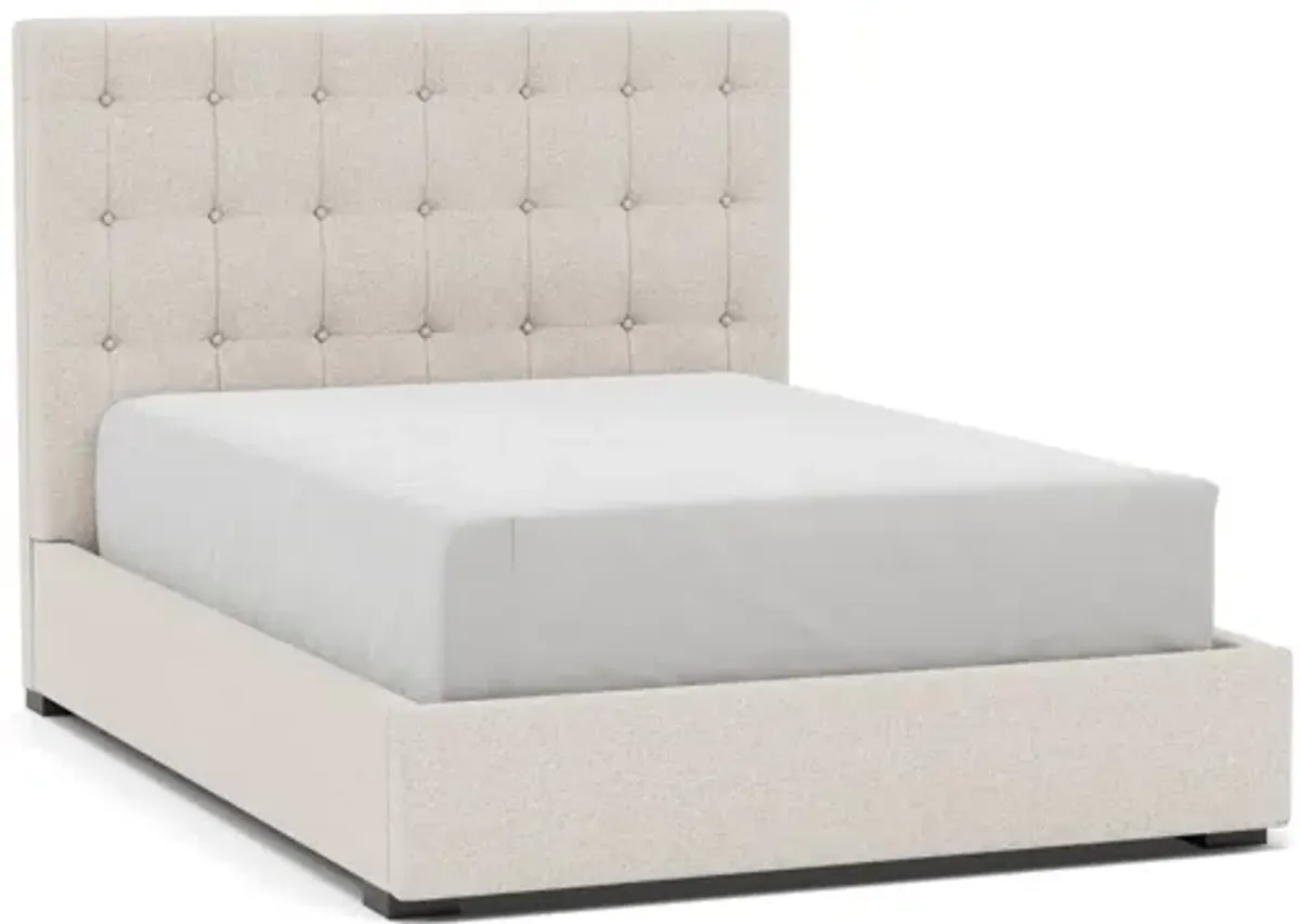 Abby Queen Upholstered Bed in Merit Dove