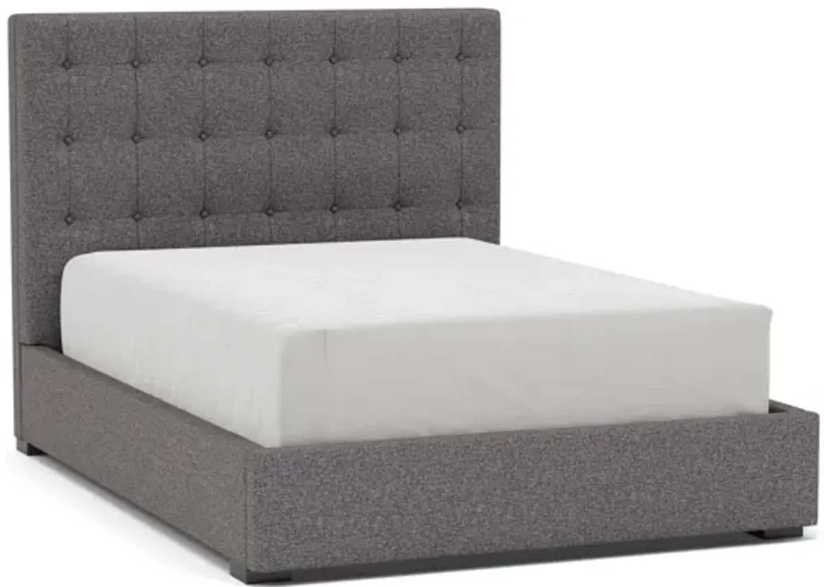 Abby Full Upholstered Bed in Merit Charcoal