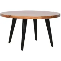Prelude Suede Round Cocktail Table