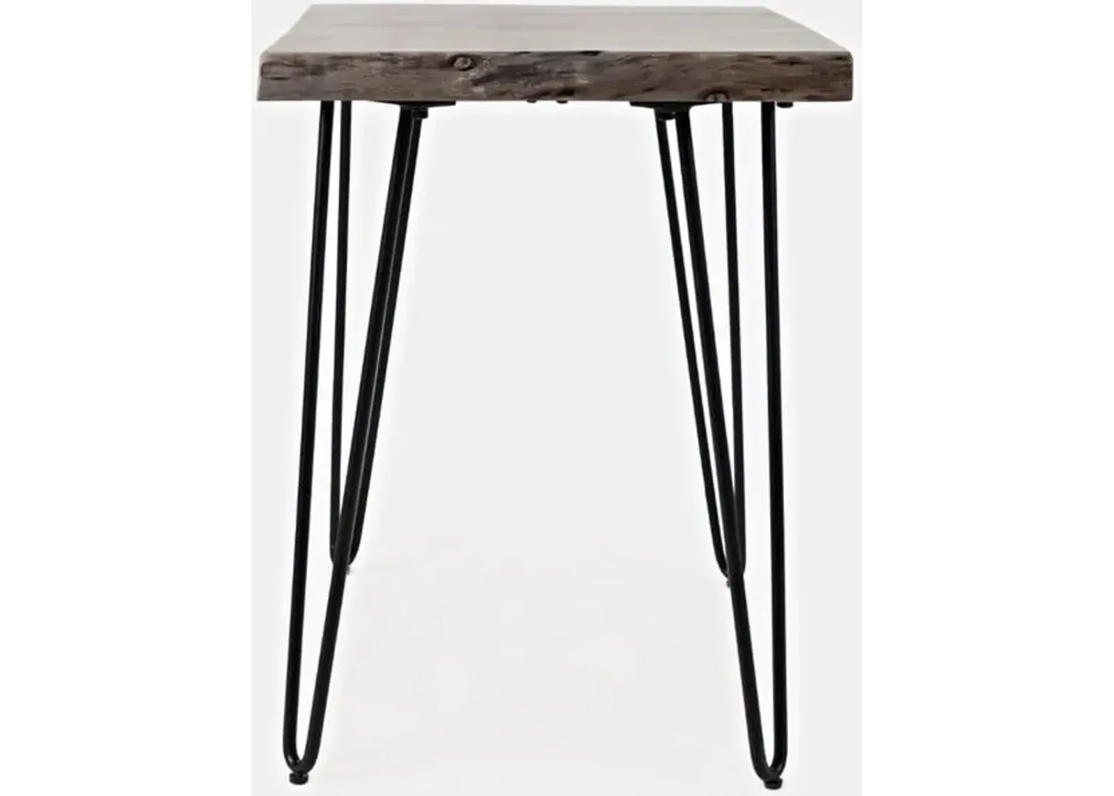 Live Edge Slate Chairside Table