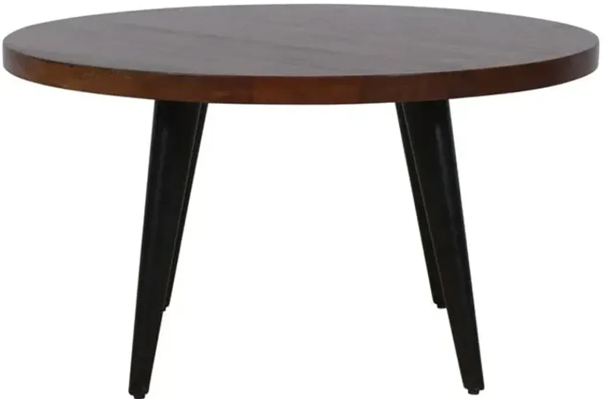 Prelude Walnut Round Cocktail Table