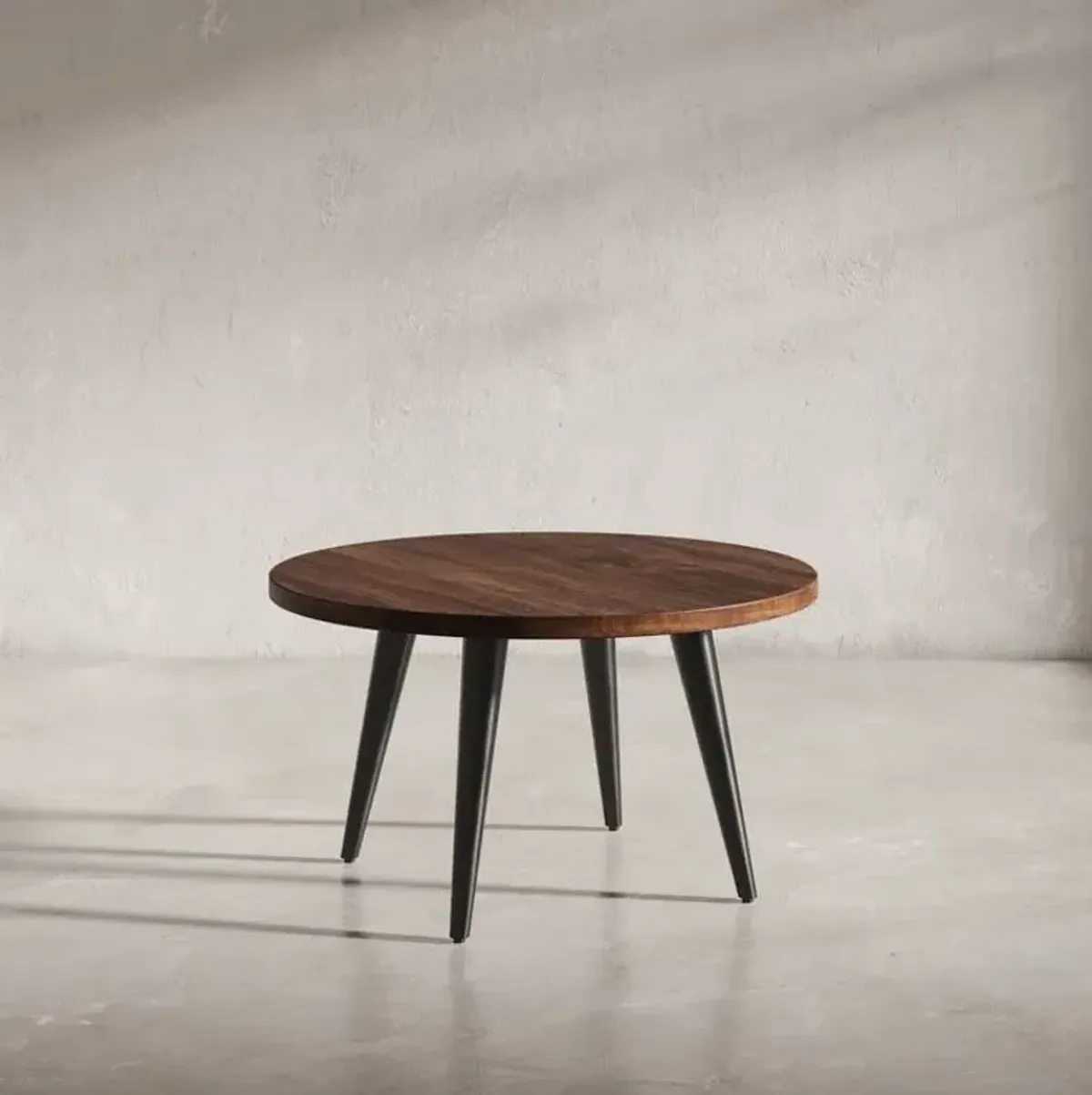 Prelude Walnut Round Cocktail Table