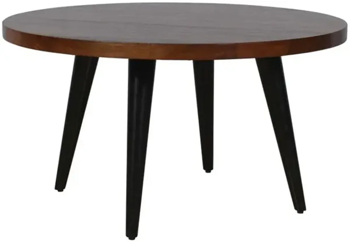 Prelude Walnut Round Cocktail Table