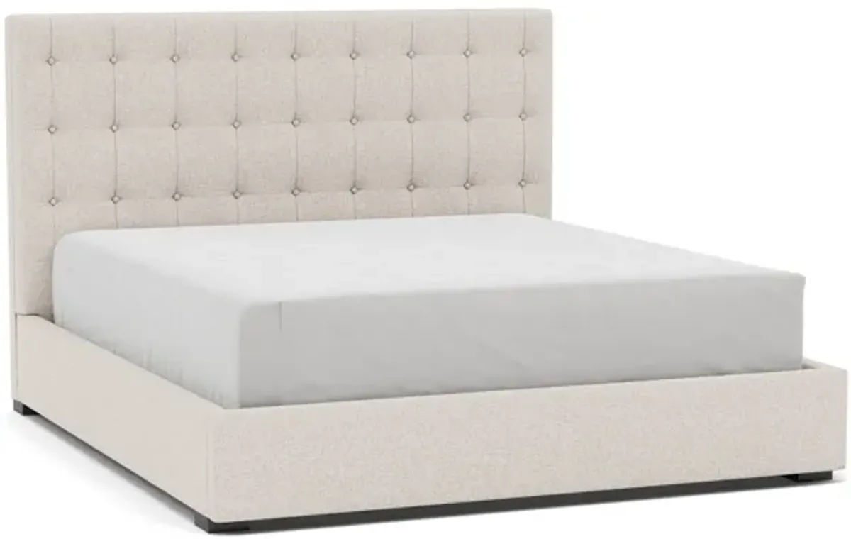 Abby King Upholstered Bed in Merit Dove