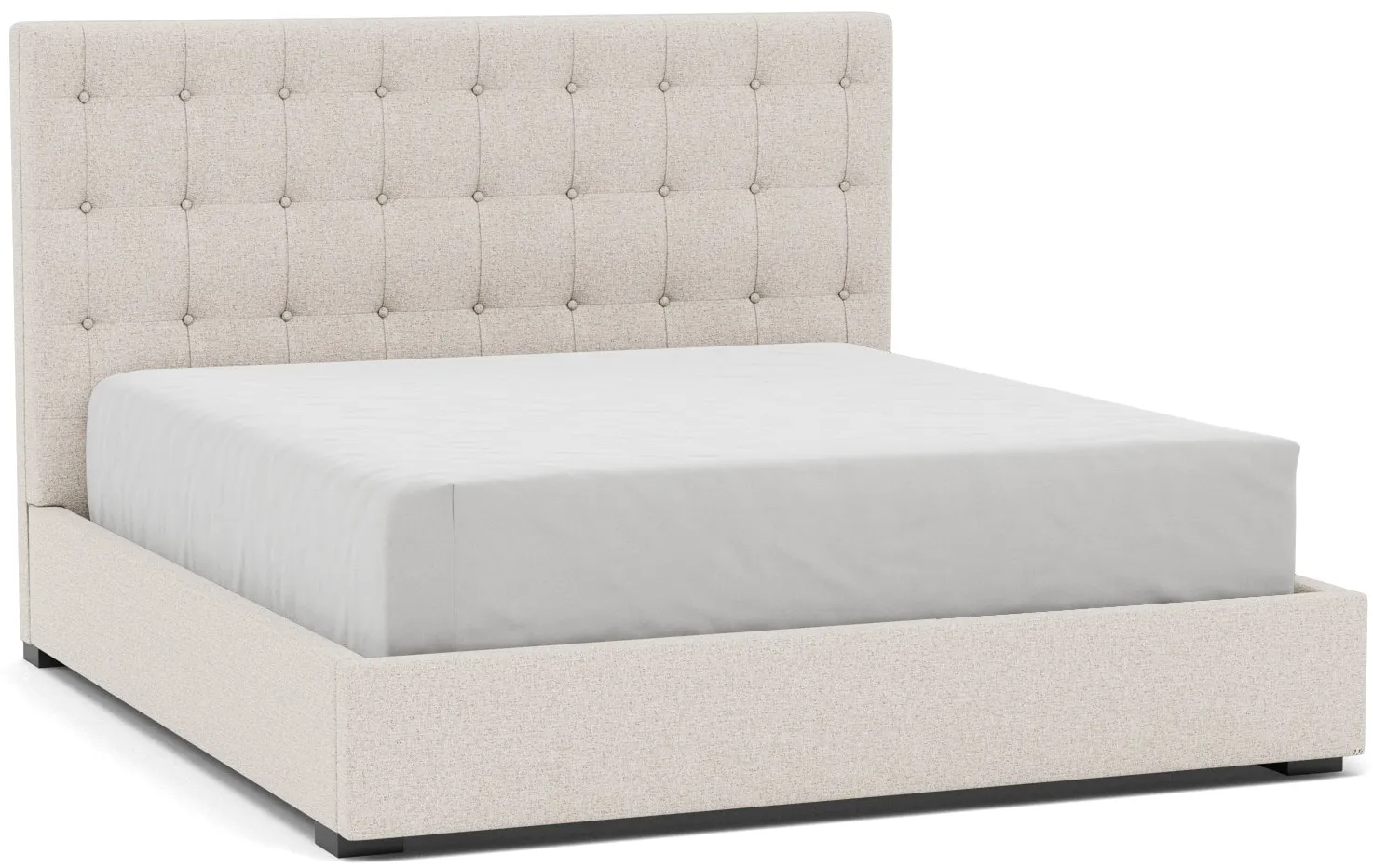 Abby King Upholstered Bed in Merit Dove