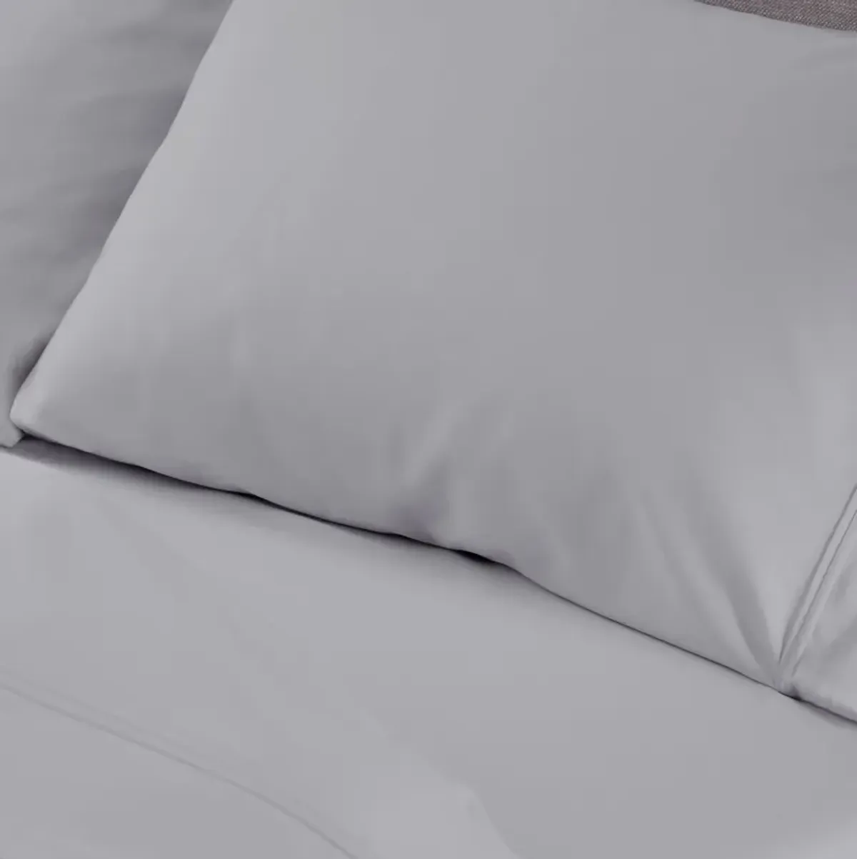 Hyper-Cotton Light Grey Split King Sheet Set