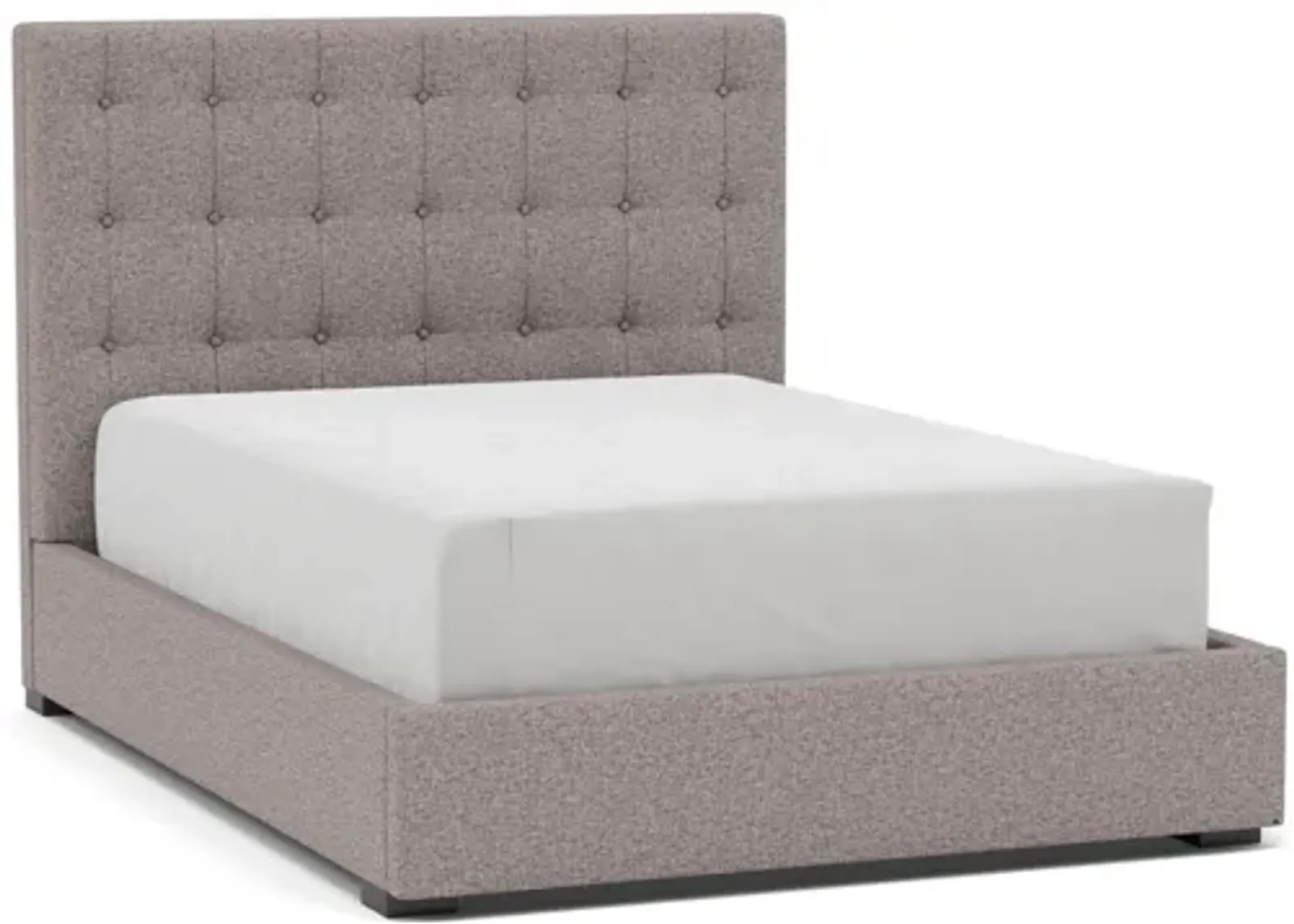 Abby Full Upholstered Bed in Tech Oak