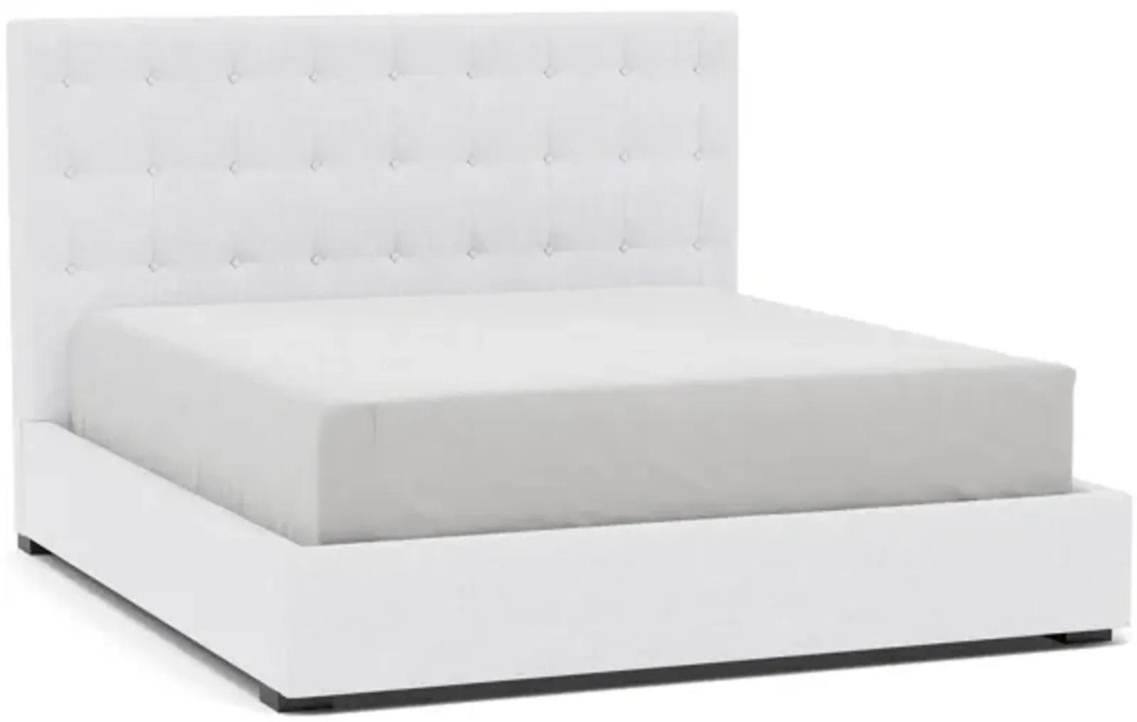 Abby King Upholstered Bed in Tech Arctic