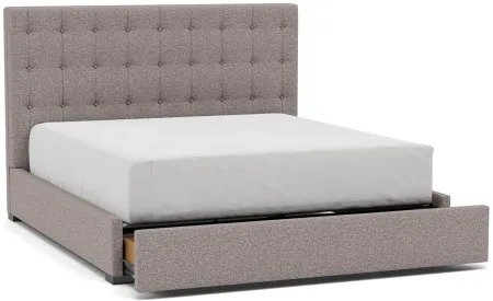 Abby King Upholstered Storage Bed in Tech Oak