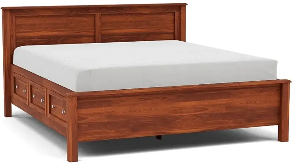 Witmer Taylor J King Storage Bed with 45" Headboard in Finish 80