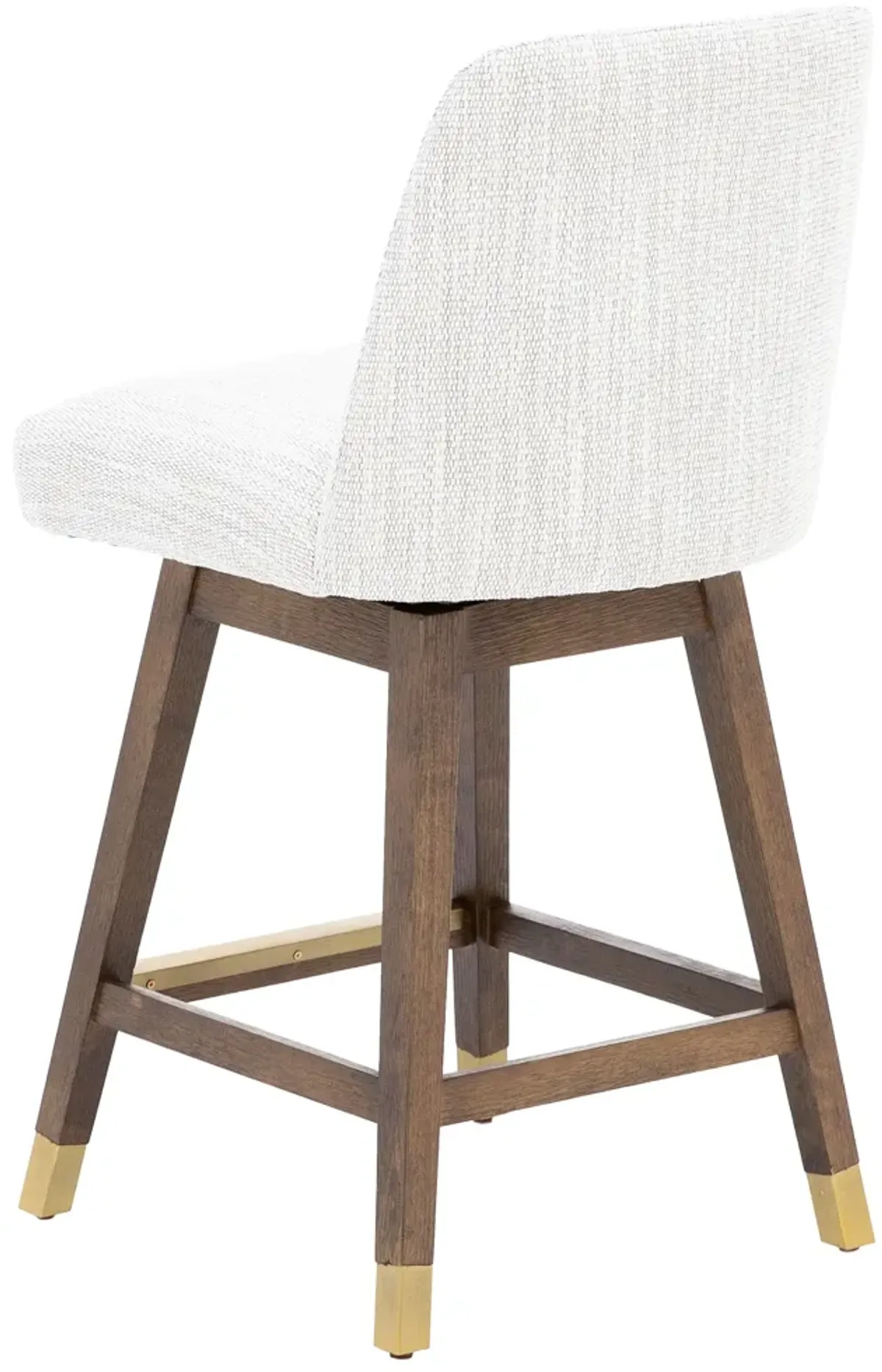 Amelia 26" Swivel Stool In Weave Beige