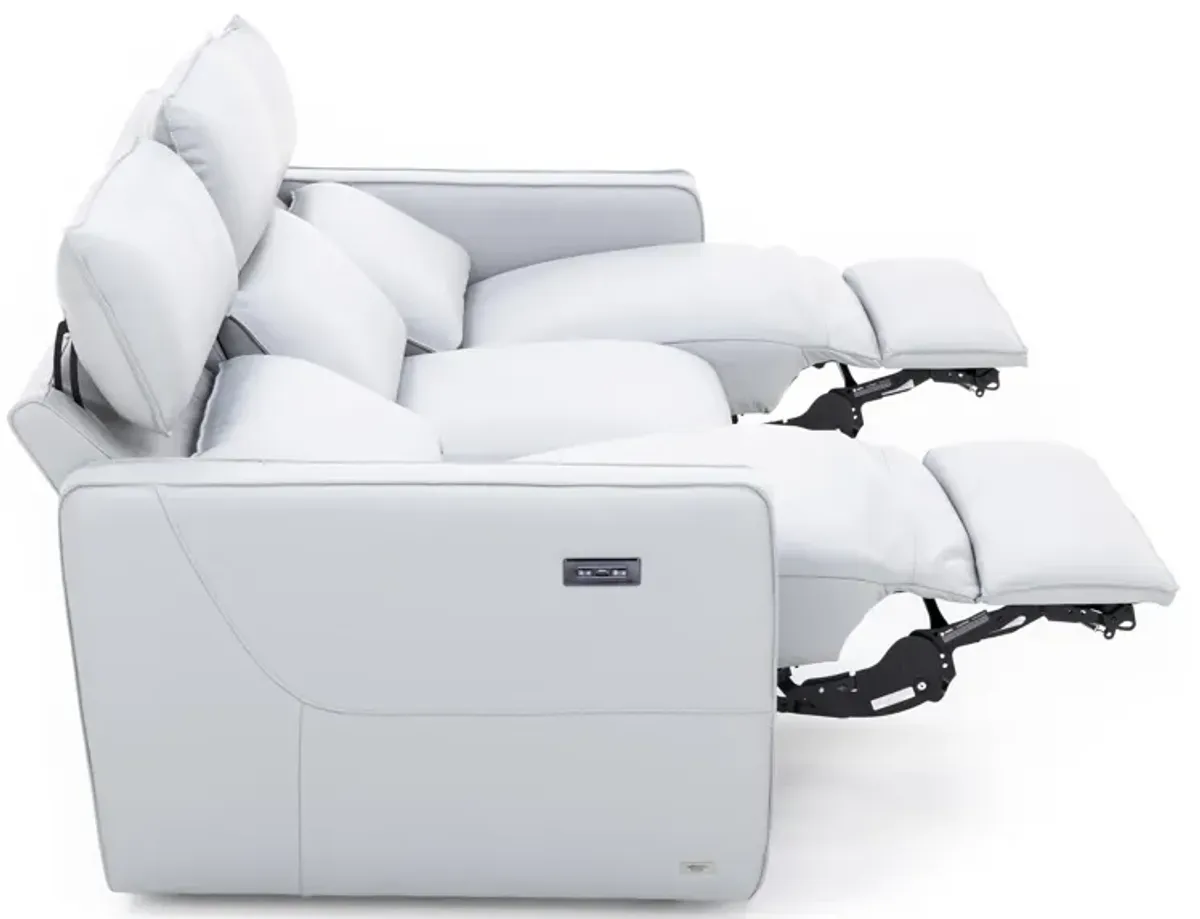 Matteo 3-Pc. Leather Power Headrest Reclining Sofa