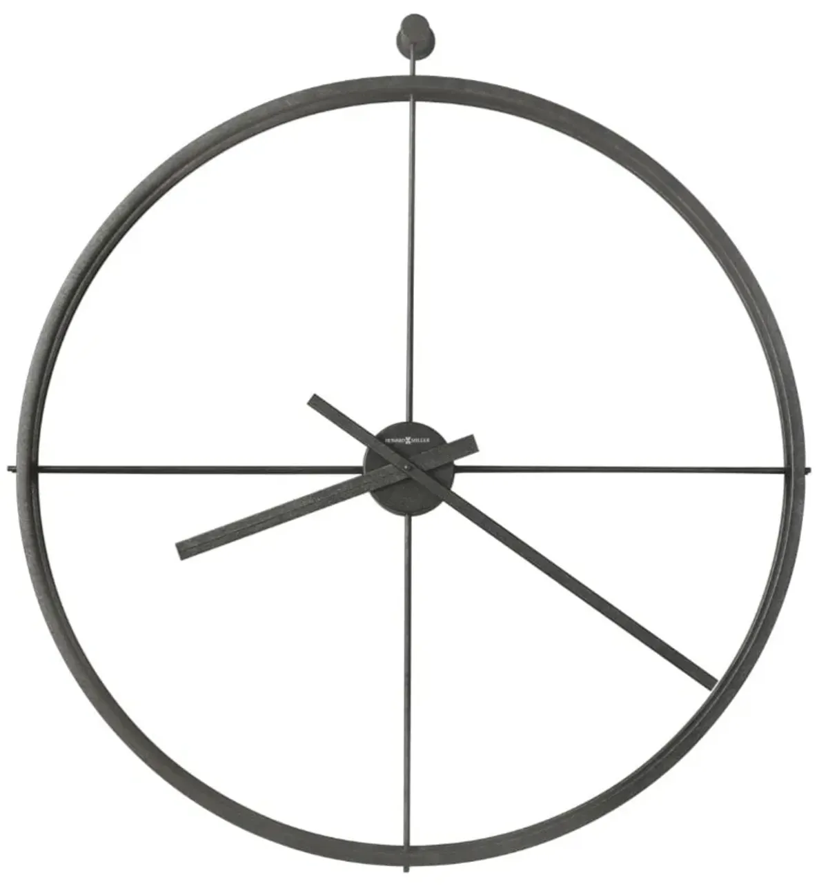 Howard Miller Charcoal Metal Wall Clock 37" Round