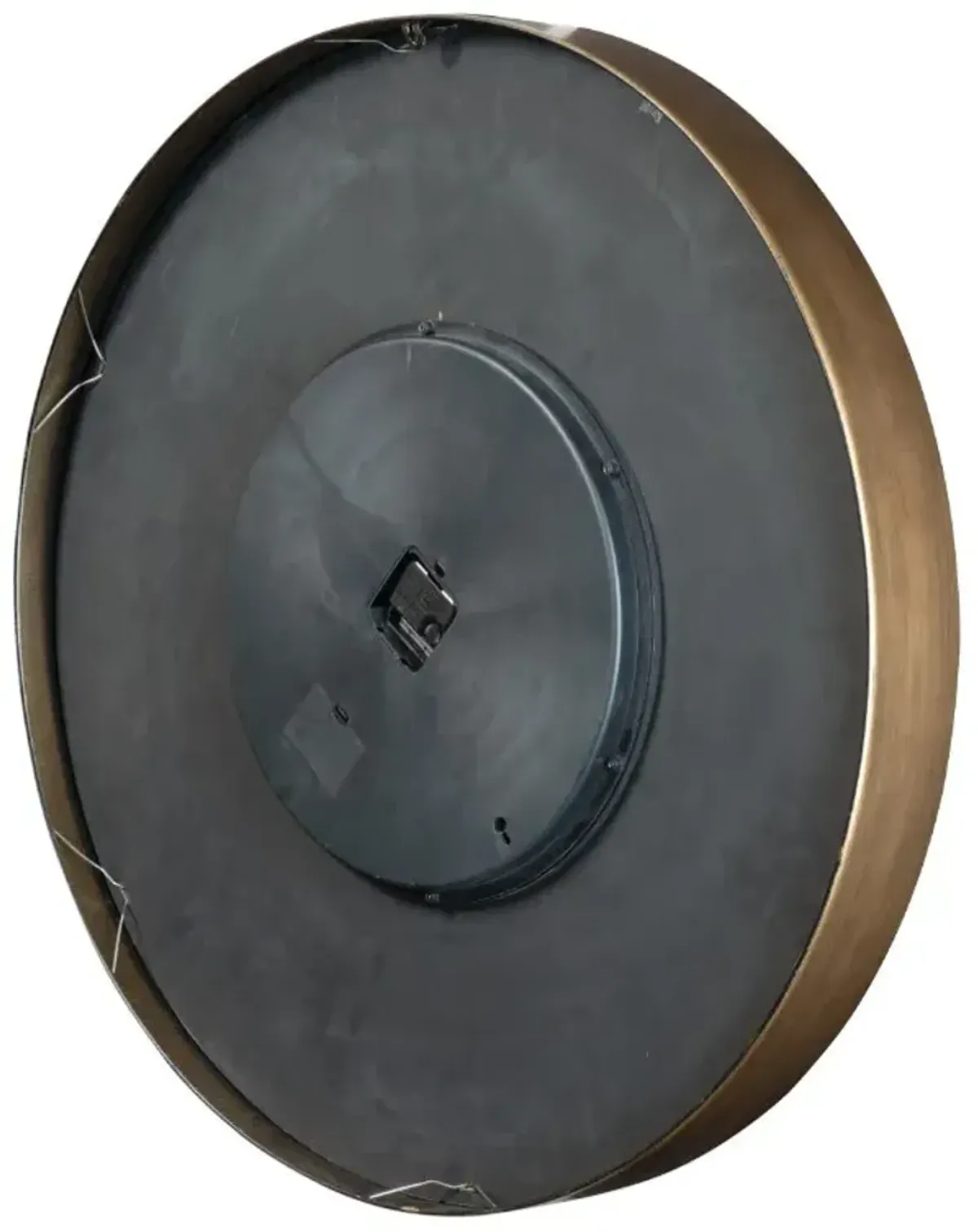 Howard Miller Black and Antique Brass Gears Wall Clock 31.5" Round