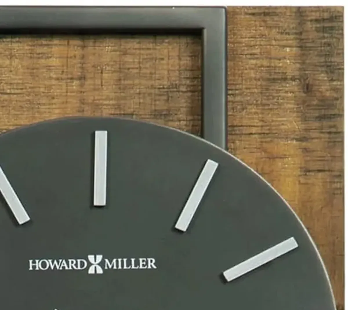 Howard Miller Wood and Metal Pendulum Wall Clock 7.5"W x 23.5"H