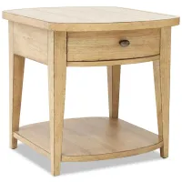 Traditions Hickory Drawer End Table