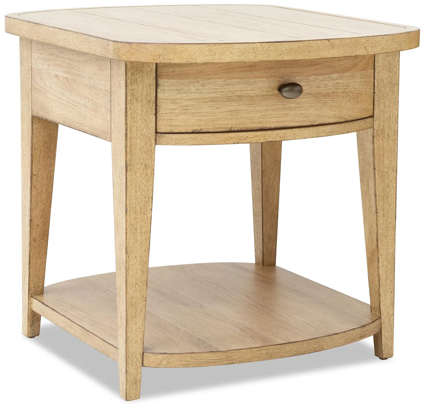 Traditions Hickory Drawer End Table