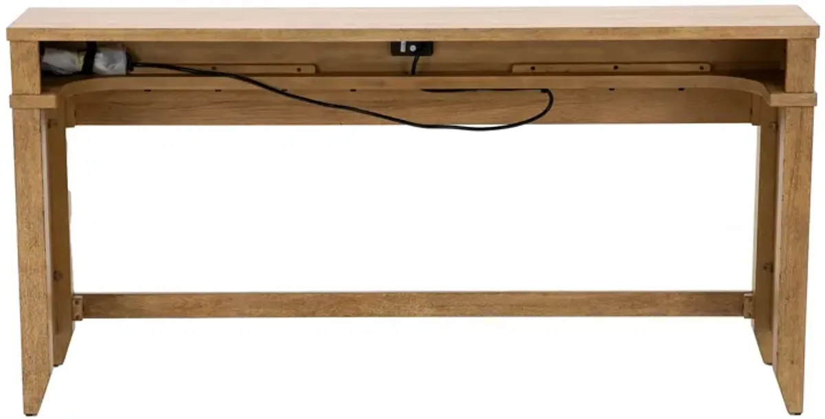 Traditions Hickory Console Bar Table