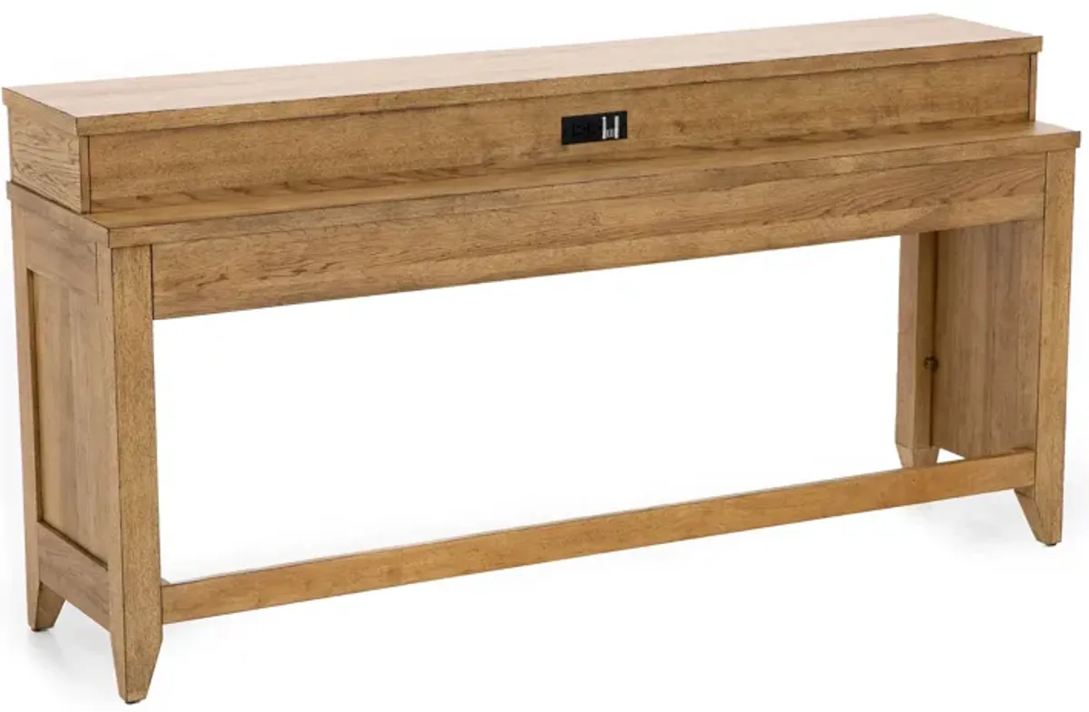 Traditions Hickory Console Bar Table