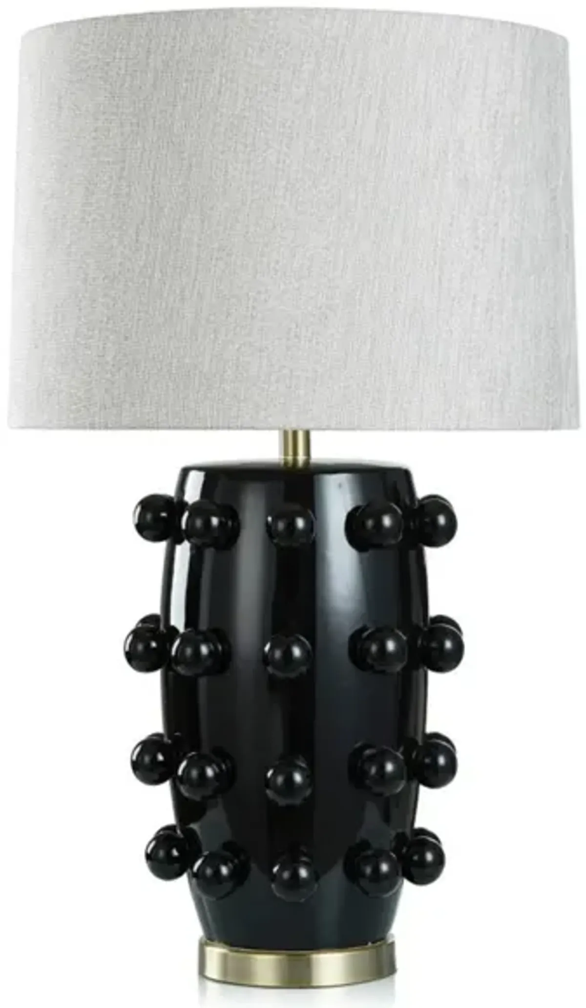 Black Ceramic Table Lamp 30.5"H