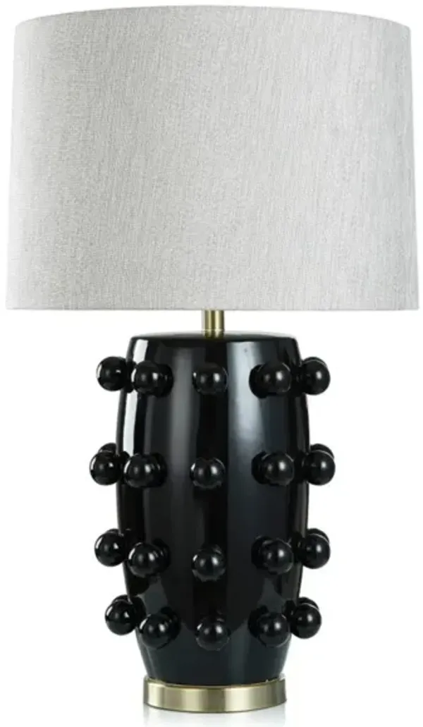 Black Ceramic Table Lamp 30.5"H
