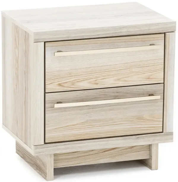 Dante Two Drawer Nightstand In Tan