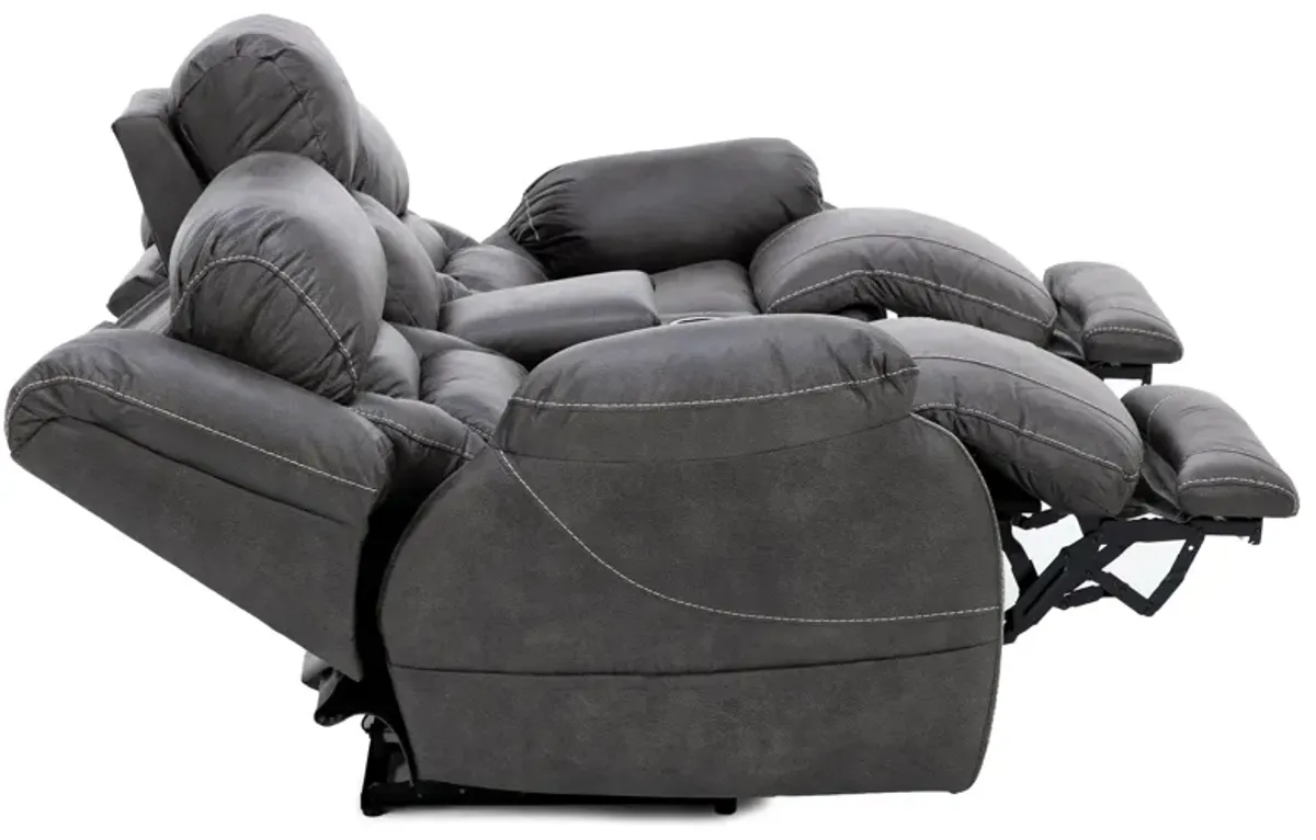 Wyoming Fully Loaded Reclining Console Loveseat