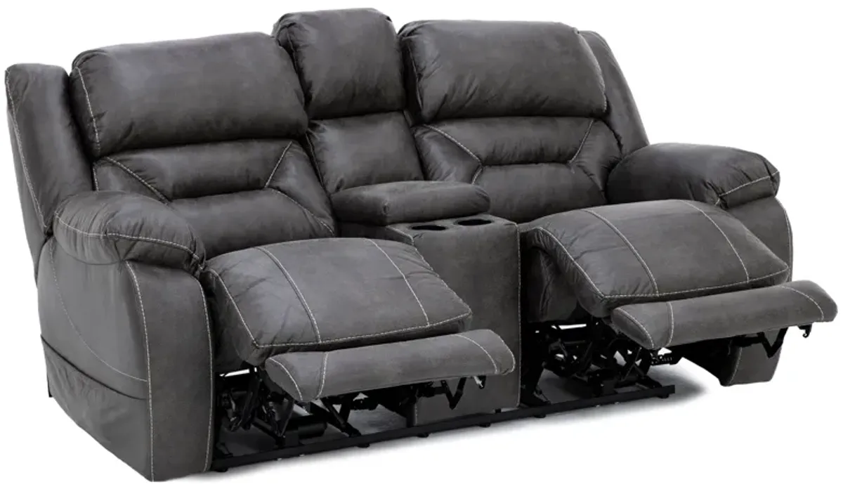 Wyoming Fully Loaded Reclining Console Loveseat