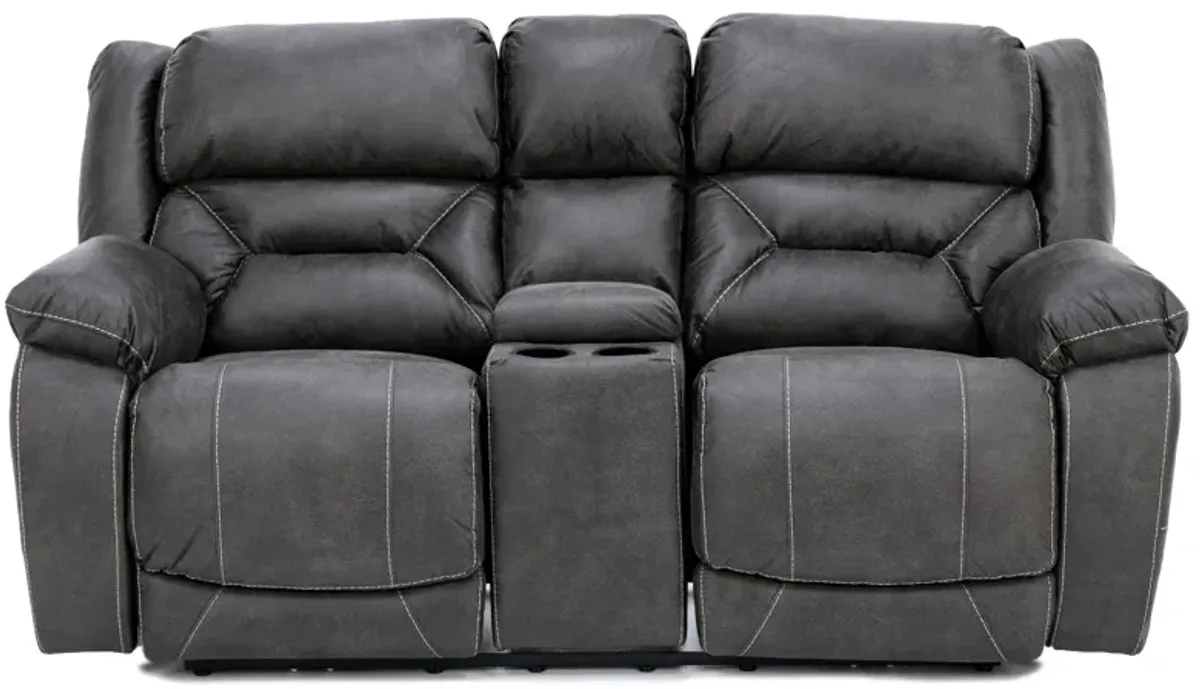 Wyoming Fully Loaded Reclining Console Loveseat