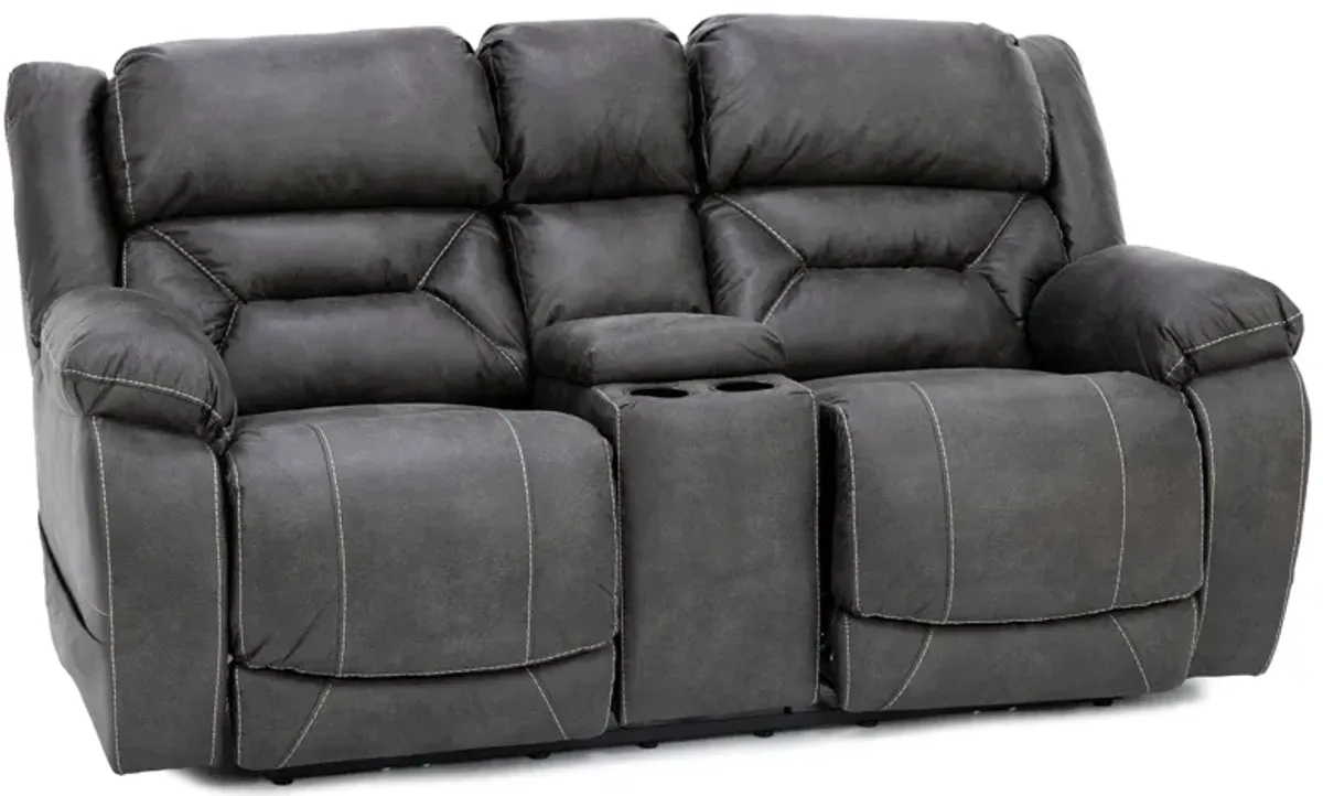 Wyoming Fully Loaded Reclining Console Loveseat