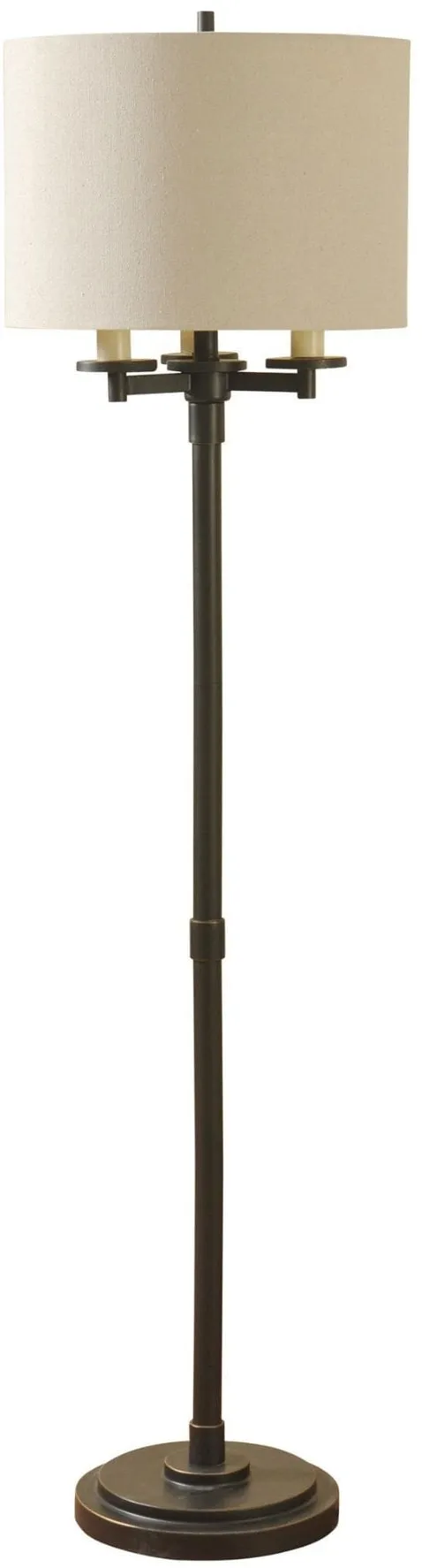 Bronze Finish Floor Lamp 65.5"H
