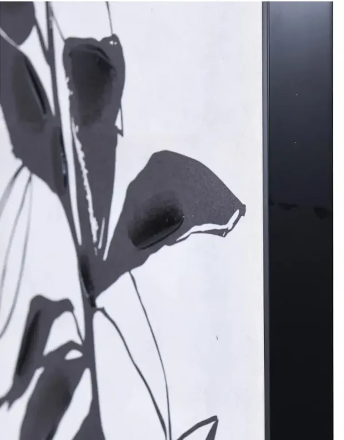 Charcoal Botanical I Framed Canvas Art 24"W x 35"H