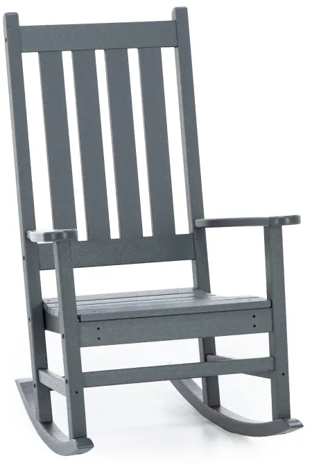 Vineyard Porch Slate Grey Rocking Chair