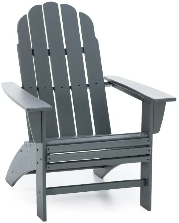 Slate Grey Vineyard Curveback Adirondack Chair
