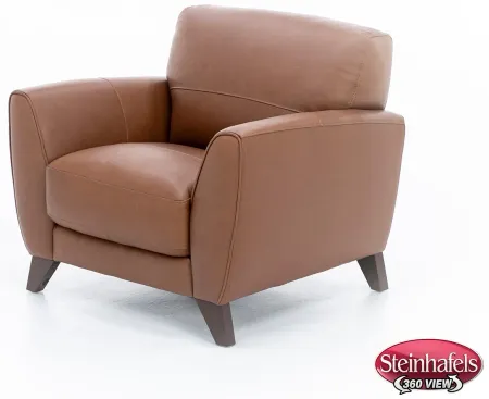 Paloma Leather Chair in Caramel