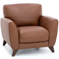 Paloma Leather Chair in Caramel