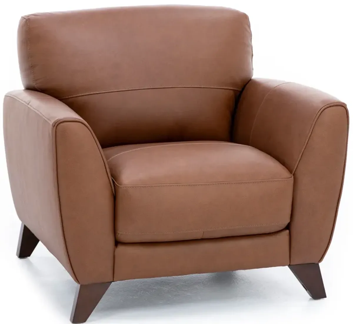 Paloma Leather Chair in Caramel