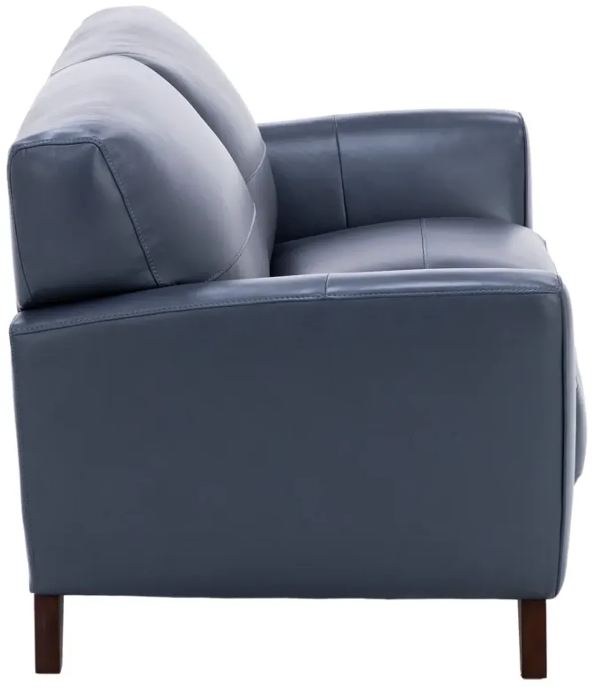 Paloma Leather Loveseat in Indigo