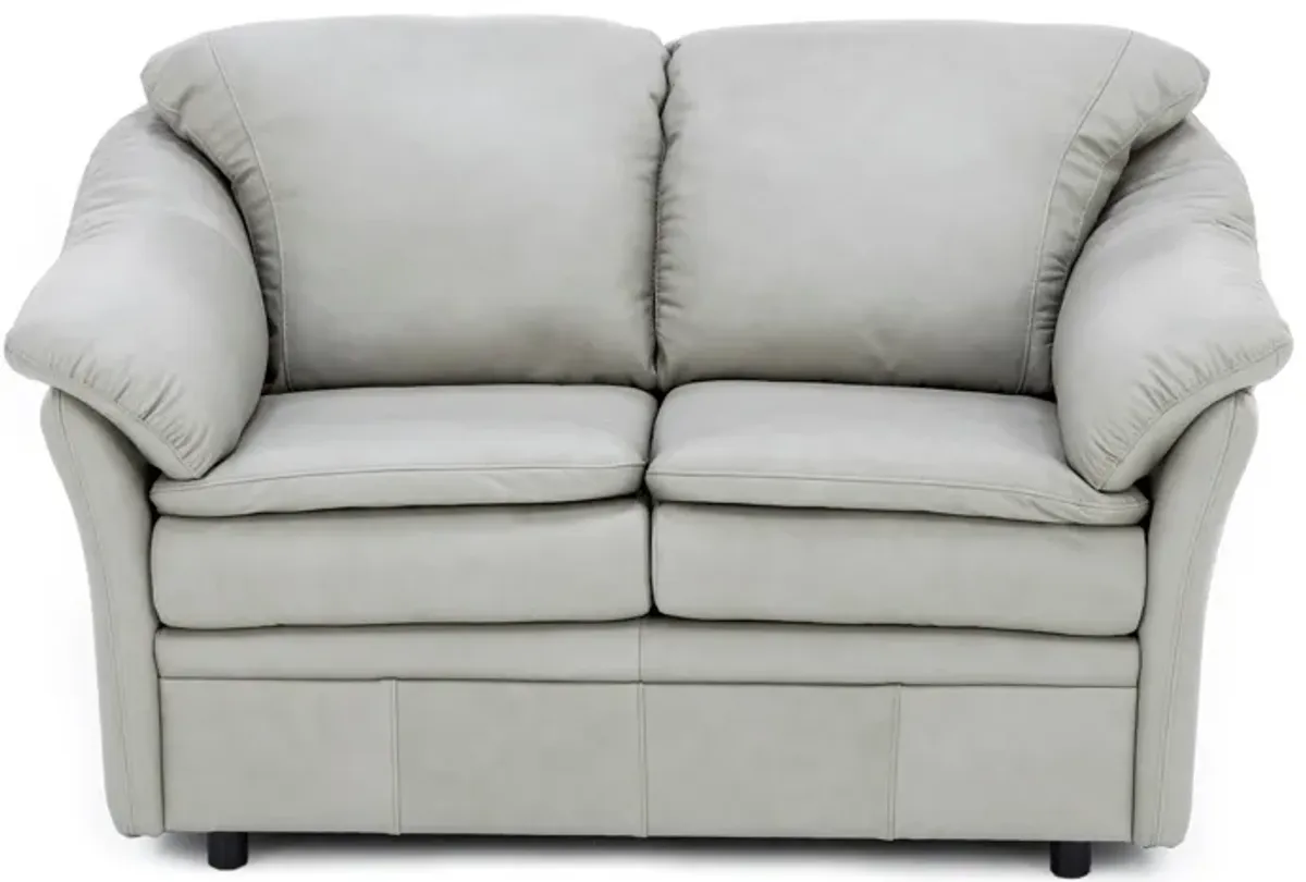 Garden District Leather Loveseat