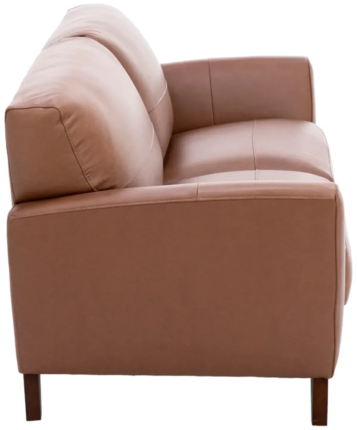 Paloma Leather Sofa in Caramel