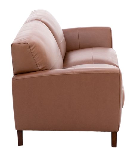 Paloma Leather Sofa in Caramel