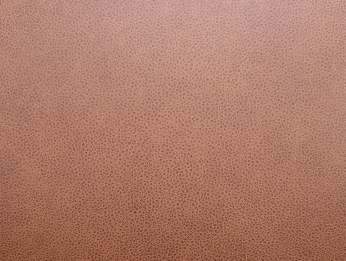 Paloma Leather Ottoman in Caramel