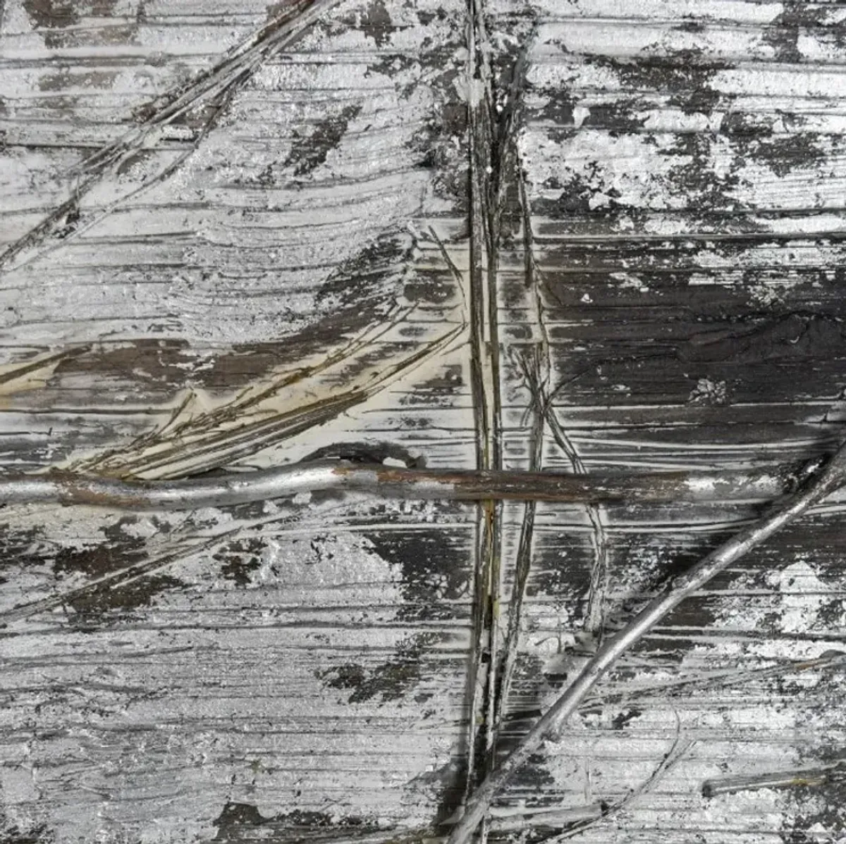 Brown, Black, and Cream Textured Abstract Framed Canvas Art 39.5"W x 59"H