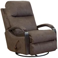 Giles Swivel Glider Recliner in Chocolate