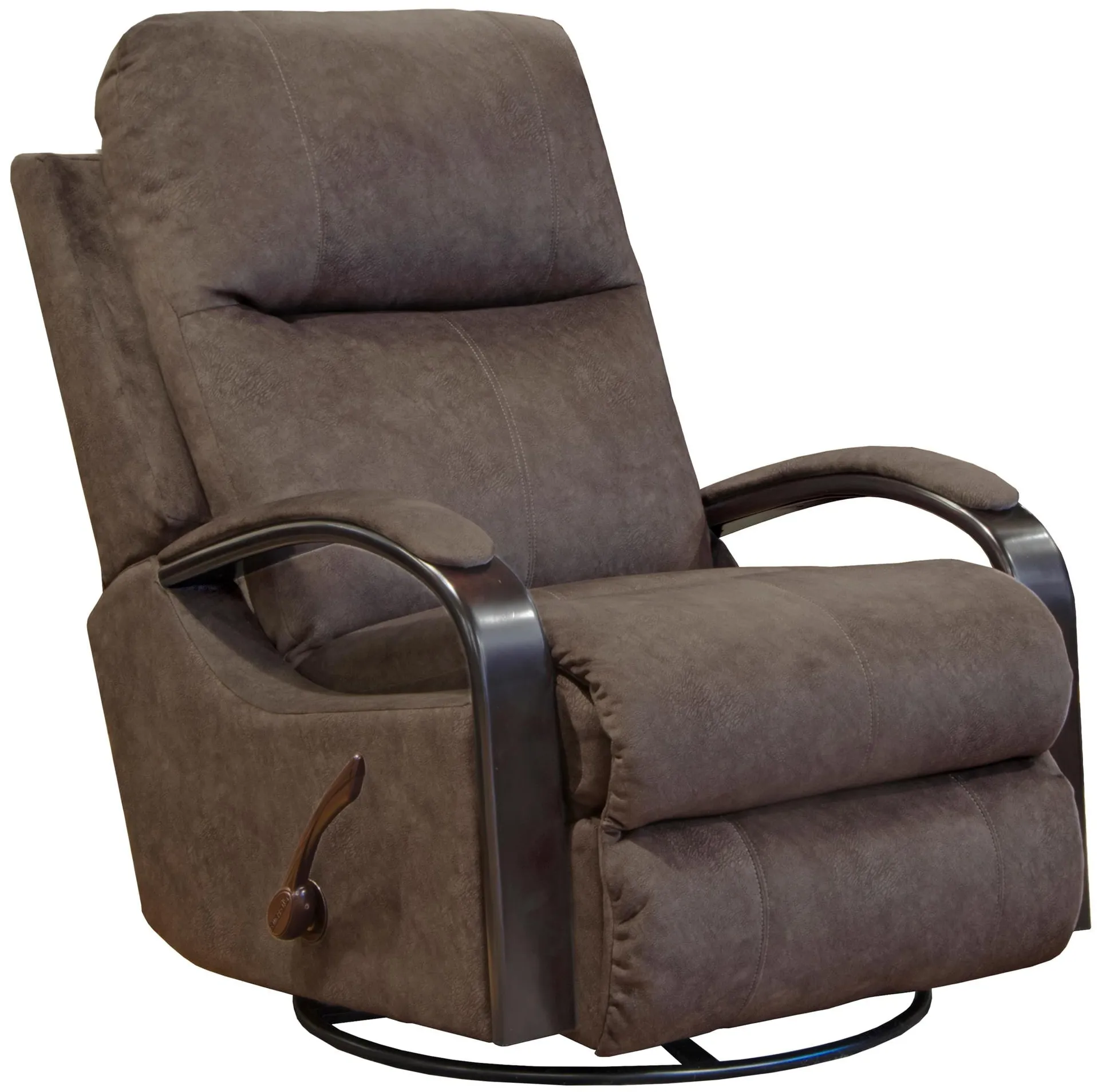 Giles Swivel Glider Recliner in Chocolate