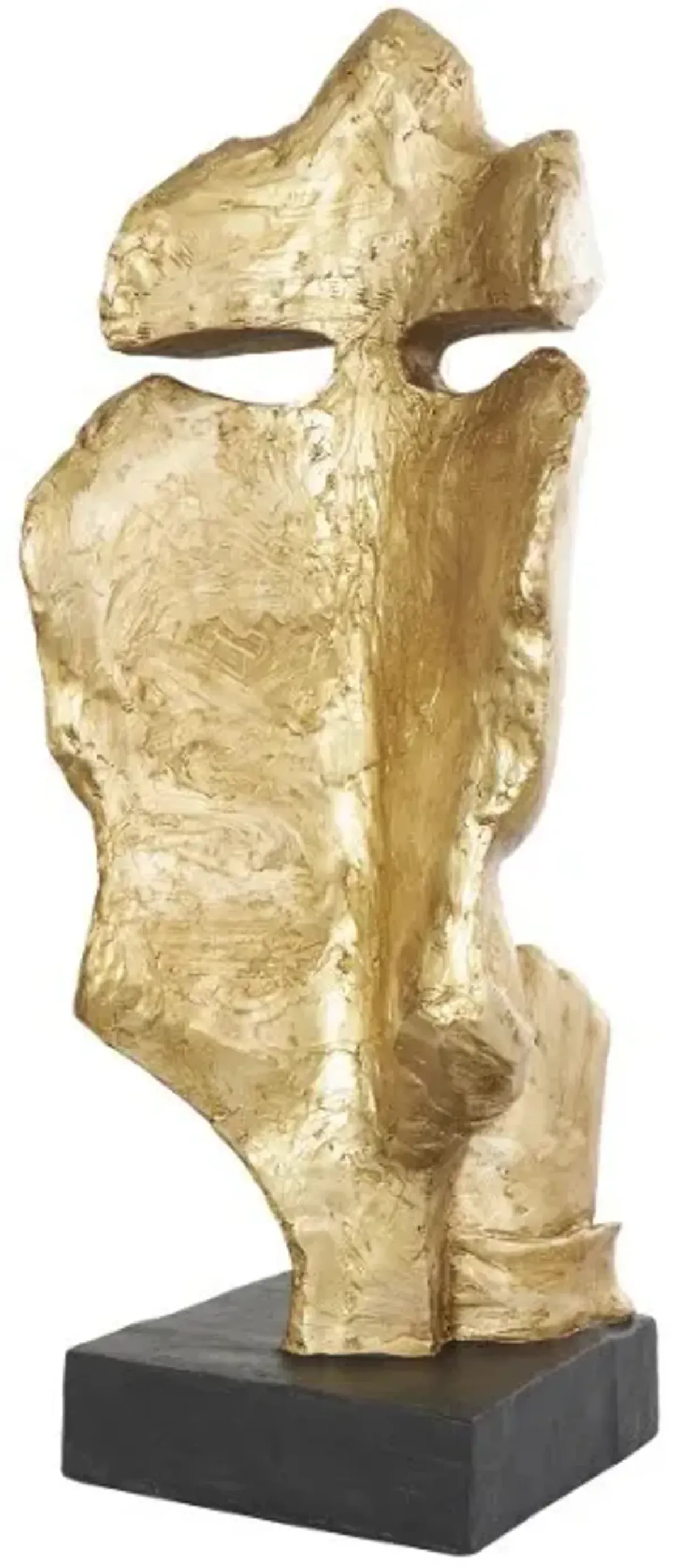 Gold Face Sculpture 14"W x 40"H