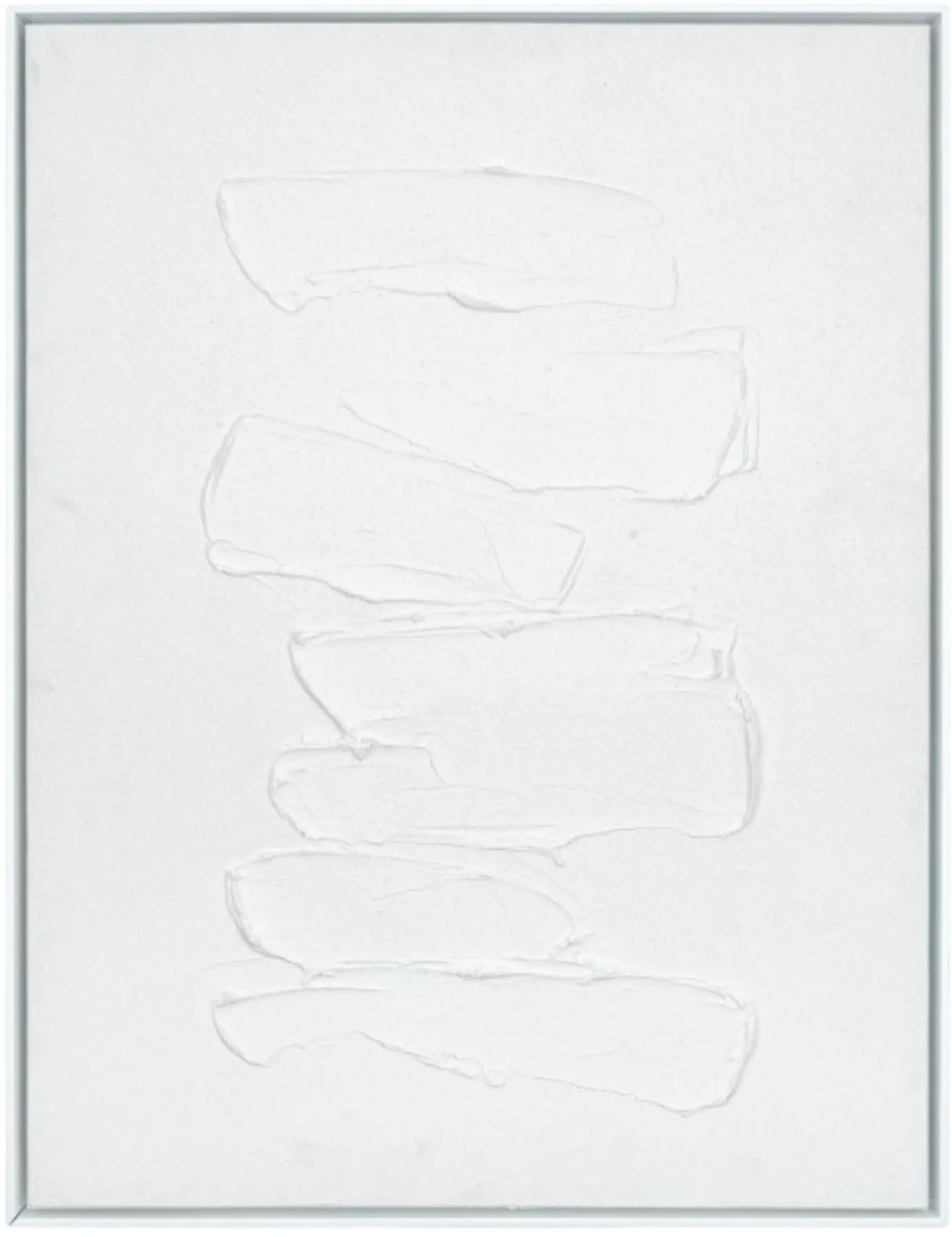 White Framed Painting 36"W x 48"H
