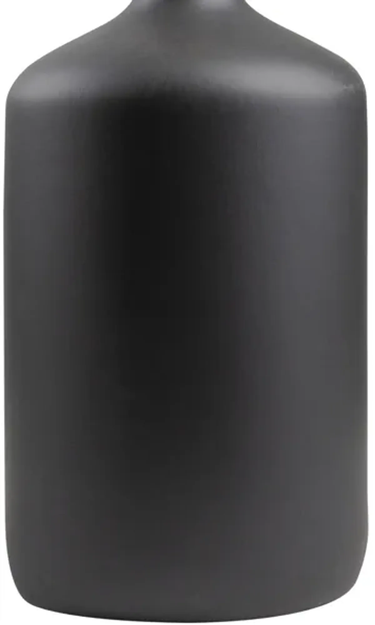 Black Matte Ceramic Table Lamp 27"H