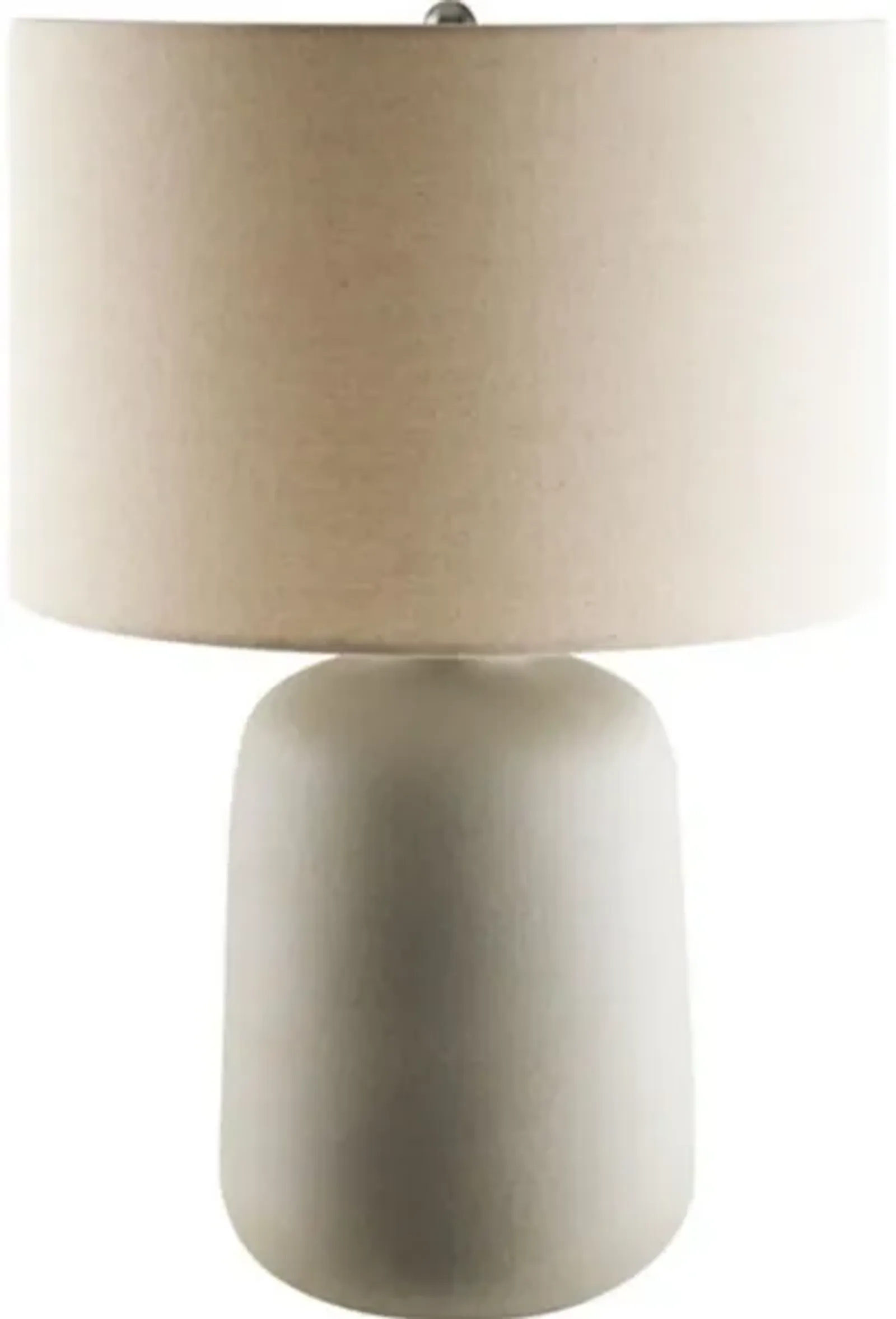 Grey Ceramic Table Lamp 24"H