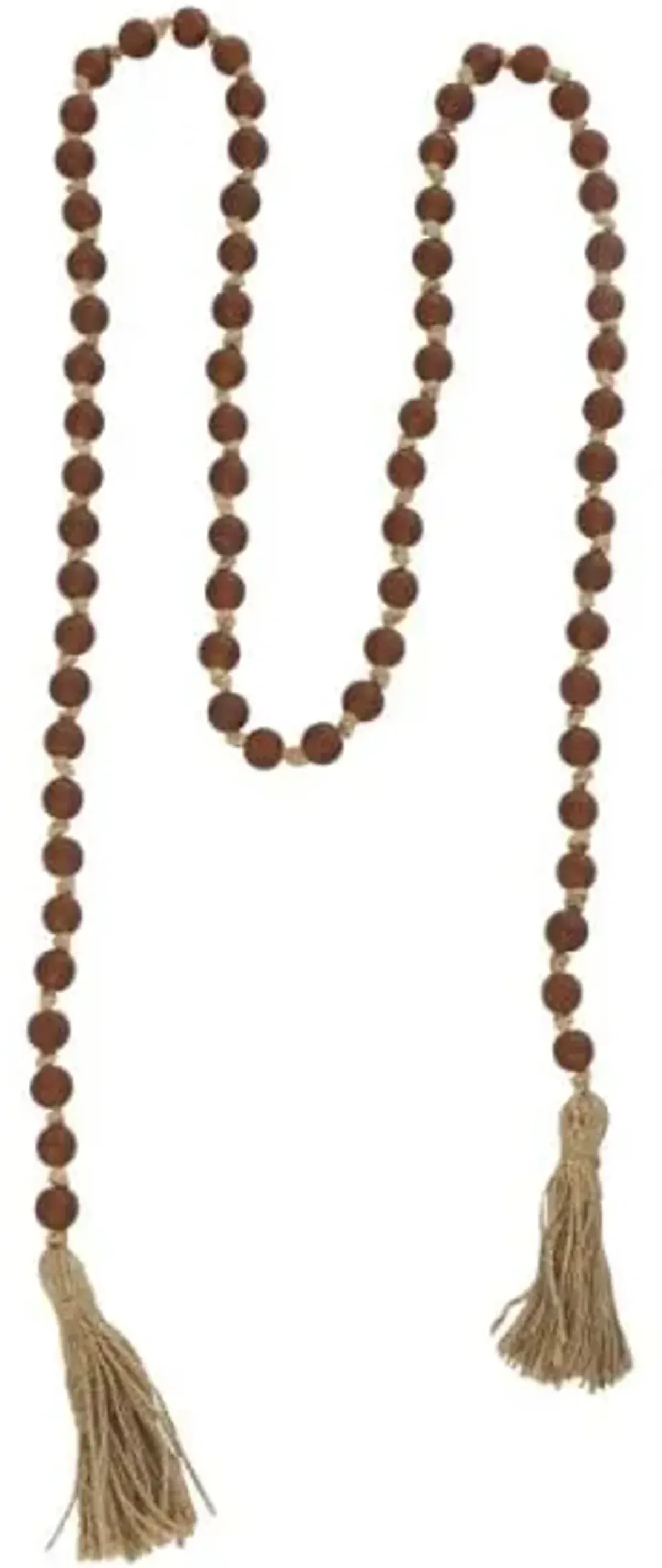 Brown Glass Beads 83"L